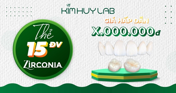 Gửi 15 đơn vị sứ Zirconia sẽ được giá ưu đãi